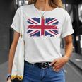 グウェントuk、イギリスの国旗、ユニオンフラッググウェント 長袖tシャツ Tシャツ 彼女への贈り物