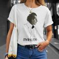 グスタフ・マーラーtシャツ Tシャツ 彼女への贈り物
