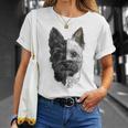 ケアンテリア 犬 モチーフ ペット 作品 ケアンテリア Tシャツ 彼女への贈り物