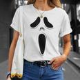 ゴーストスクリームフェイス ハロウィン ゴーストスクリームフェイス ハロウィン Tシャツ 彼女への贈り物