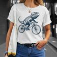 サイクリングトカゲ、爬虫類、爬虫類学、フトアゴヒゲトカゲ Tシャツ 彼女への贈り物