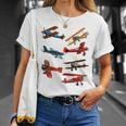 シングルエンジンプロペラ飛行機 Tシャツ 彼女への贈り物