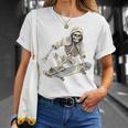 スケートボード スケルトン スケーター スケートボーダー スケートボード Tシャツ 彼女への贈り物