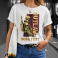 スターウォーズ ボバ・フェットの本 アウトロー 叙事詩 レトロ ポートレート Tシャツ 彼女への贈り物