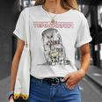 ターミネーターt-800ヘッドレトロサイボーグゲーマークラシックsf。 Tシャツ 彼女への贈り物