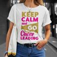 チア チアリーディング Keep Calm And Go チアリーディング Tシャツ 彼女への贈り物