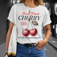 チェリーフルーツ スイートジューシーレッドチェリー 食通ギフト Tシャツ 彼女への贈り物
