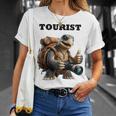 ツーリスト ウミガメ 家族 男性 女性 男の子 女の子 キッズ 大人 長袖tシャツ Tシャツ 彼女への贈り物