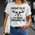 ドローン パイロット If I Duck Youhould Too ドローン フライングドローン Rc Tシャツ 彼女への贈り物