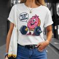 ドーナツストップワーキング ドーナツ ジム ワークアウト ウェイトリフティング 面白い Tシャツ 彼女への贈り物