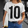 ナンバー10 Tシャツ 彼女への贈り物