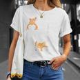 バックプリント ノッシン お尻 犬 かわいい コーギー Tシャツ 彼女への贈り物