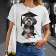 ハバニーズ犬 グラチュエーションキャップ トレーニング 学校 卒業生 オーナー 長袖tシャツ Tシャツ 彼女への贈り物