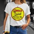 バックプリントのみ レトロ ヴィンテージ ガソリンスタンド オニールのモーターオイル Tシャツ 彼女への贈り物