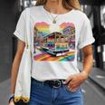 ビンテージ サンフランシスコ ケーブルカーf カストロ カリフォルニア Lgbtq 長袖tシャツ Tシャツ 彼女への贈り物