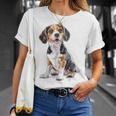 ビーグル 犬 モチーフ ペット イラスト ビーグル Tシャツ 彼女への贈り物