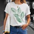 ブナの葉 植物 自然と森林 木のグラフィックス Tシャツ 彼女への贈り物
