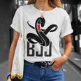ブラジリアン柔術マンバ蛇 Bjjブラックベルト Tシャツ 彼女への贈り物