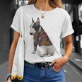 ブルテリア犬 日本龍 タトゥー入り イレズミ Tシャツ 彼女への贈り物