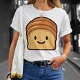 ベーカリー パン ブリオッシュ シンプルでミニマルなユーモア ブリオッシュ Tシャツ 彼女への贈り物