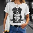 ボーダーコリー 犬 おじいちゃん Tシャツ 彼女への贈り物
