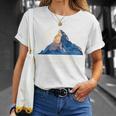 マッターホルン山 ツェルマット ハイキング スイス ギフト 長袖tシャツ Tシャツ 彼女への贈り物