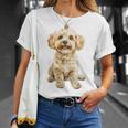 マルチプー犬モチーフペットイラストマルチプー Tシャツ 彼女への贈り物