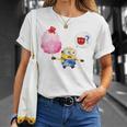 ミニオン Water Colorcotton Candy Bob Tシャツ 彼女への贈り物