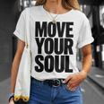 ムーブユアソウル モチベーション インスピレーション Tシャツ 彼女への贈り物