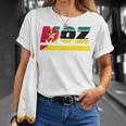 モザンビークデザイン。国旗付きモザンビーク衣装 Moz Tシャツ 彼女への贈り物