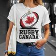 ラグビー カナダ ファン メープルリーフ スポーツ メンズ カナダ国旗 レディース Tシャツ 彼女への贈り物