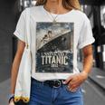 ヴィンテージ Rms タイタニック 1912 クルーズ歴史ポスター 記念品 長袖tシャツ Tシャツ 彼女への贈り物
