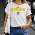 ヴィンテージ スウェーデン国旗 スウェーデン お土産 レトロ スウェーデン プライド Tシャツ 彼女への贈り物