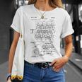 ヴィンテージエンジンブロックの青写真図–メンズカーグラフィック Tシャツ 彼女への贈り物