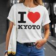 京都が大好き- I Love Kyoto Tシャツ 彼女への贈り物