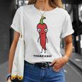 唐辛子 顔 イラスト かわいい おもしろ 面白い 簡単 シンプル ゆるい 野菜 Tシャツ 彼女への贈り物