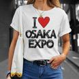 大阪万博 関西万博 記念 I Love Osaka Expo グッズ お土産 本 プレゼント メンズ レディース 長袖tシャツ Tシャツ 彼女への贈り物