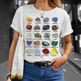 岩石・鉱物の種類 宝石学・地質学 教育 Tシャツ 彼女への贈り物