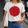 日本国旗 昇る太陽 日照 日の丸 Tシャツ 彼女への贈り物