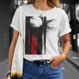 月 抽象 モチーフ 描画 アートワーク 絵画 月 Tシャツ 彼女への贈り物