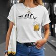 月曜日金曜日 スティックマン ビールウィークジャンプ エネルギー 皮肉 Tシャツ 彼女への贈り物