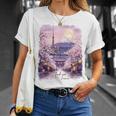 東京 日本 桜 夜景 お土産 Tシャツ 彼女への贈り物