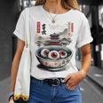 浮世絵ジャパン オカルトホラー ハロウィン 妖怪ラーメン エステ Tシャツ 彼女への贈り物