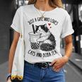 猫が大好きな女の子とボバティーラグドール猫好き Tシャツ 彼女への贈り物