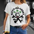 猫フェリックス キティ ゴーラッキー Tシャツ 彼女への贈り物