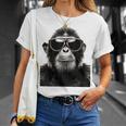猿の恋人 アート 図面 動物 抽象 グラフィック 猿 Tシャツ 彼女への贈り物