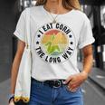 私はトウモロコシを食べます Tシャツ 彼女への贈り物