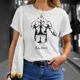 背中の筋肉 解剖スケッチ レオナルド・ダ・ヴィンチ 芸術 Muscles Back Dainci Anatomy Tシャツ 彼女への贈り物