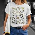 虫 昆虫 虫虫型 昆虫学プリント 虫プリント Tシャツ 彼女への贈り物
