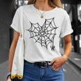 蜘蛛の巣 ハート かわいい ハロウィン ゴス Tシャツ 彼女への贈り物